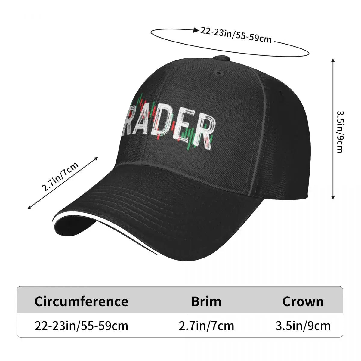 Day Trader Stock Trading Baseball Caps